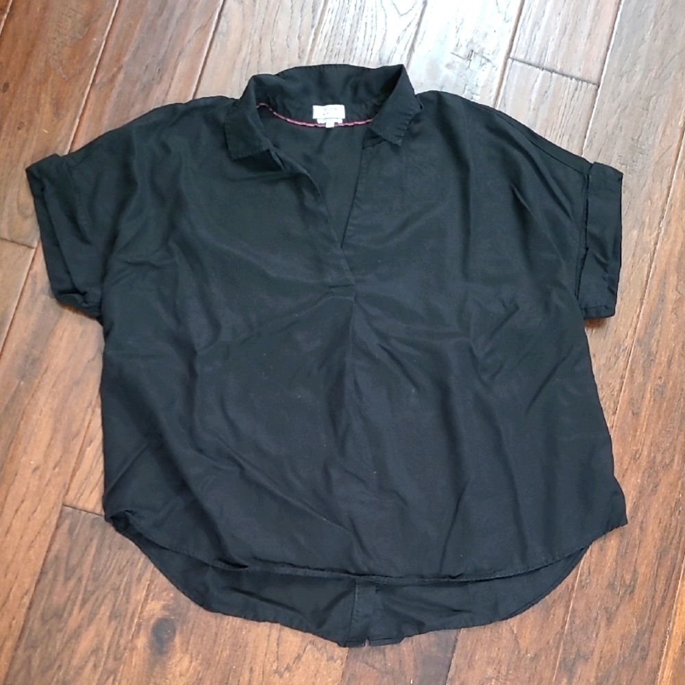 Crown & Ivy Black Popover Fit style top size XL